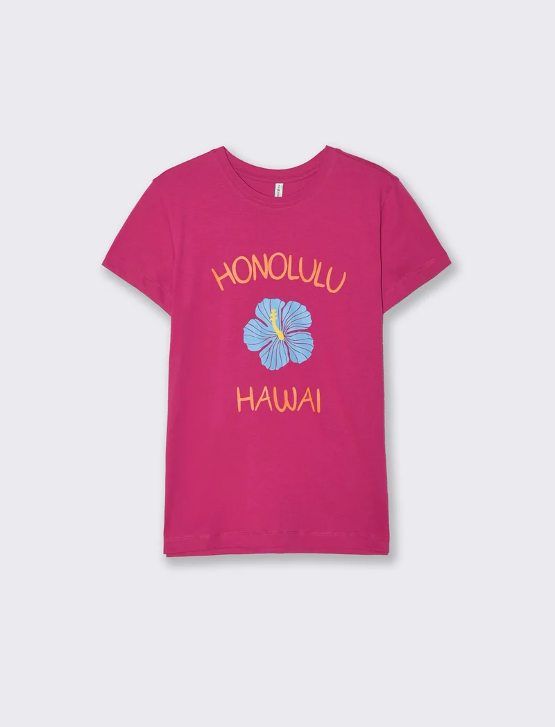 T-Shirt Mezza Manica con Stampa Frontale - var 3