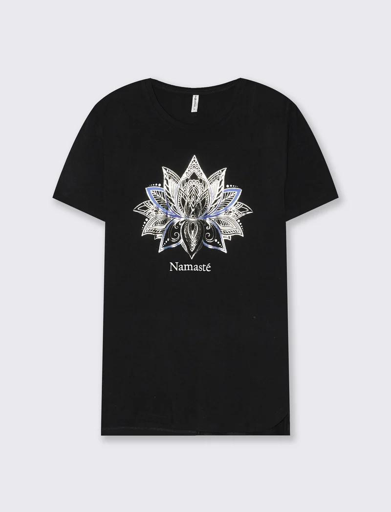 T-Shirt Manica Corta Girocollo con Stampa - var 3