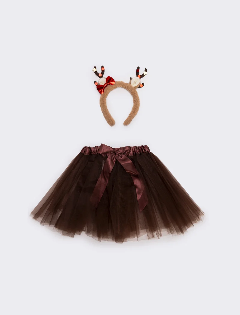 Travestimento bambina natale percorsi - Beige