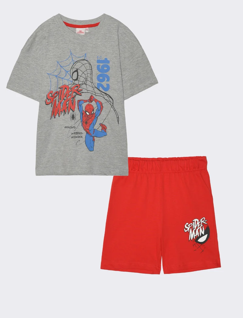 Completo Marvel per piccoli fan di Spider-Man - Grigio mel.