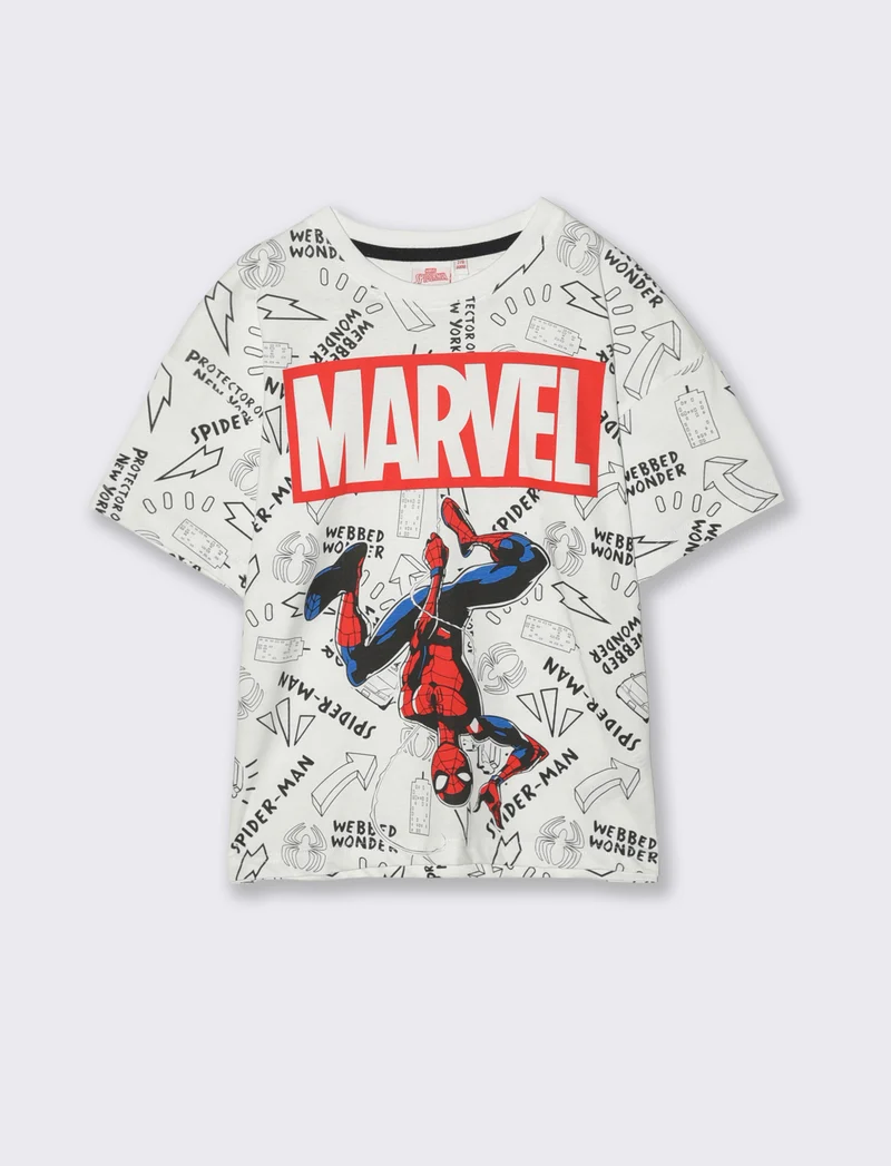 T-shirt Spider Man per giovani fan Marvel - Bianco