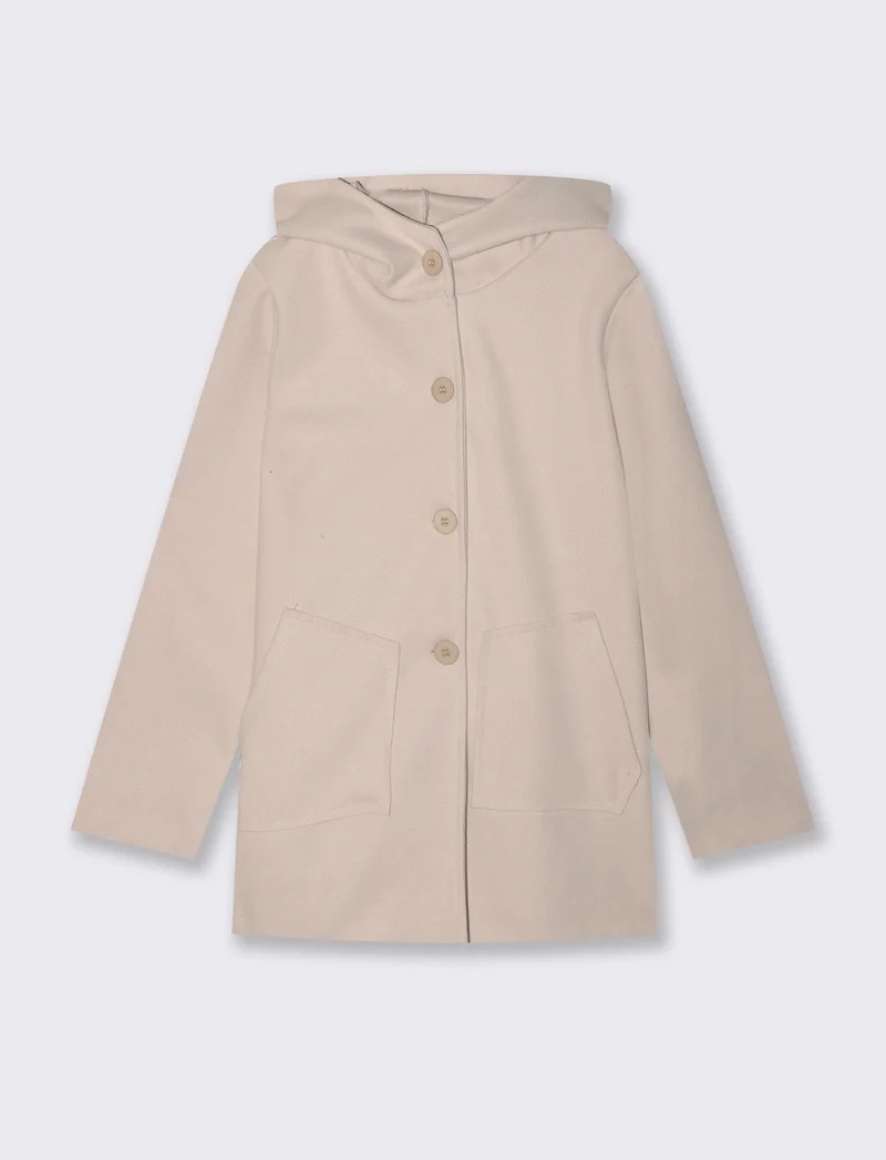 Cappotto con cappuccio - Vaniglia