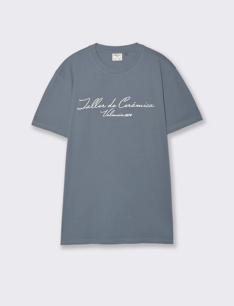 T-shirt girocollo con stampa 3D effetto - CARTA DA ZUCCHERO