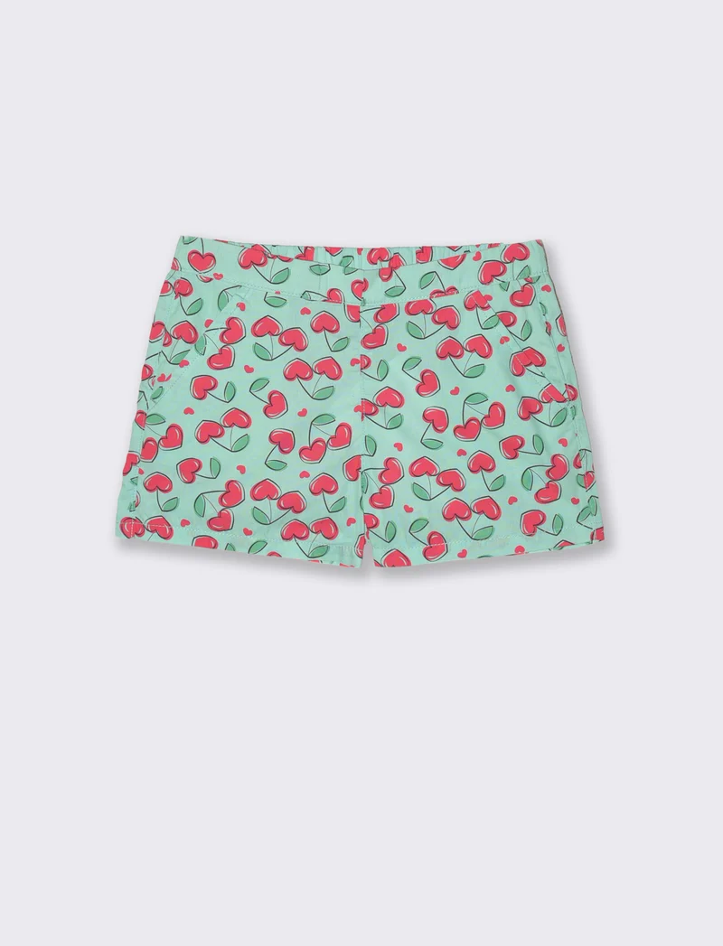 Short in popeline estivi e colorati - Verde acqua
