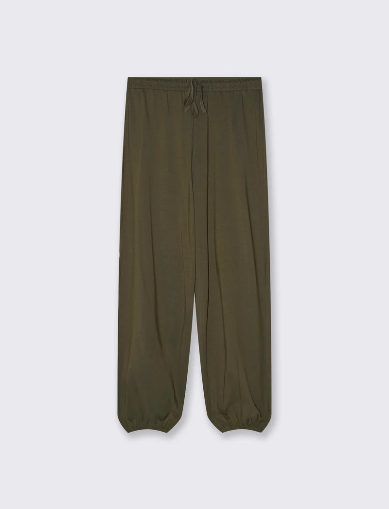 Pantalone in cotone con elastico in vita - Kaky 1