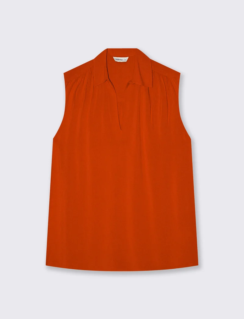 Casacca con Scollo a V Elegante - Arancio