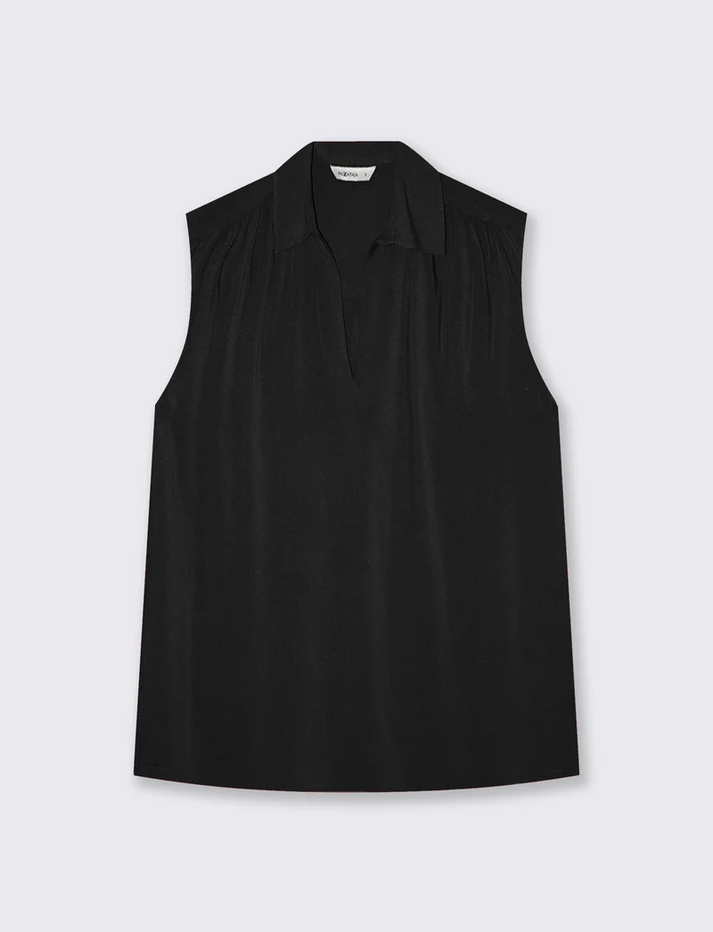 Casacca con Scollo a V Elegante - Nero