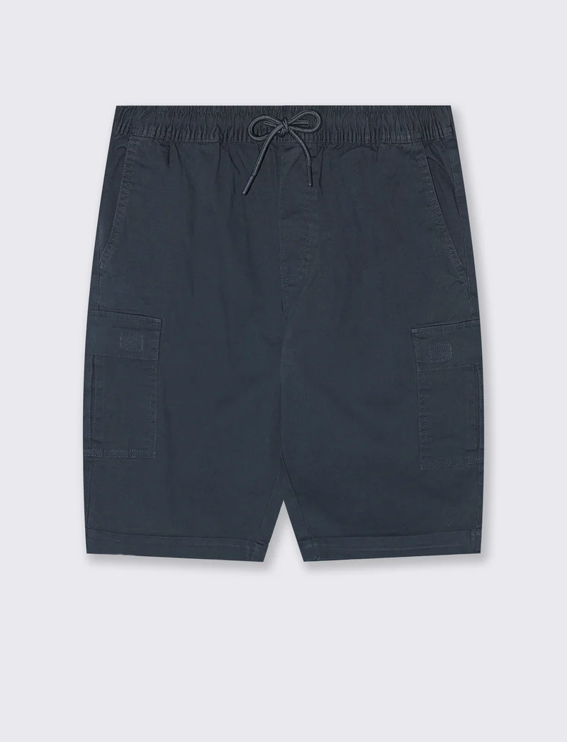 Bermuda Jogger Cargo Fit in Cotone Stretch - Avion