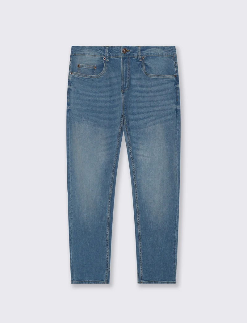 JEANS REGULAR FIT BLU CHIARO SLAVATI - Denim chiaro