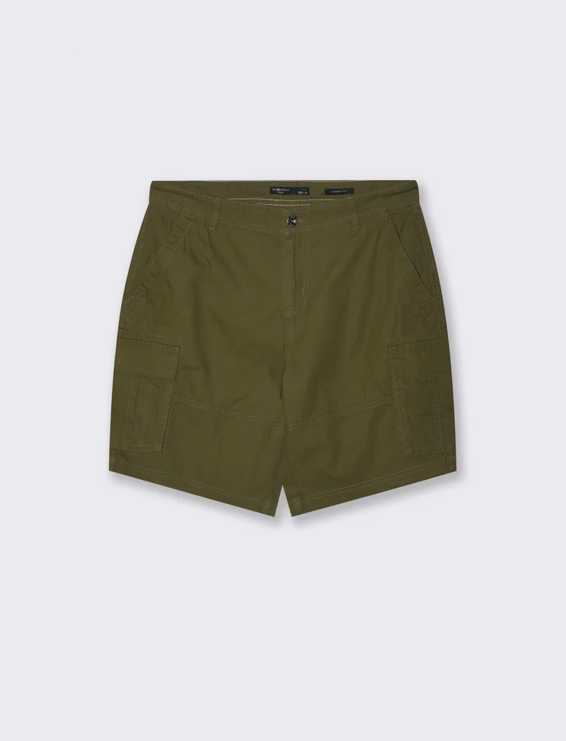 Bermuda cargo in tessuto ripstop - Verde militare
