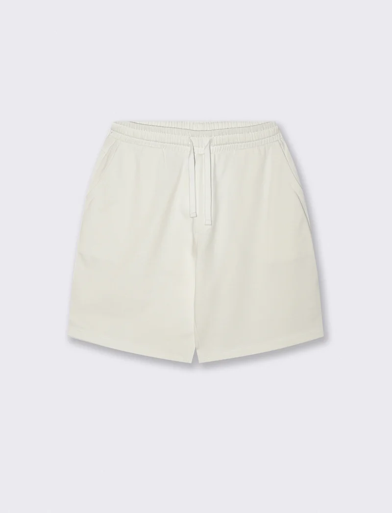 Bermuda Skater in Felpa con Vita Jogger - Bianco