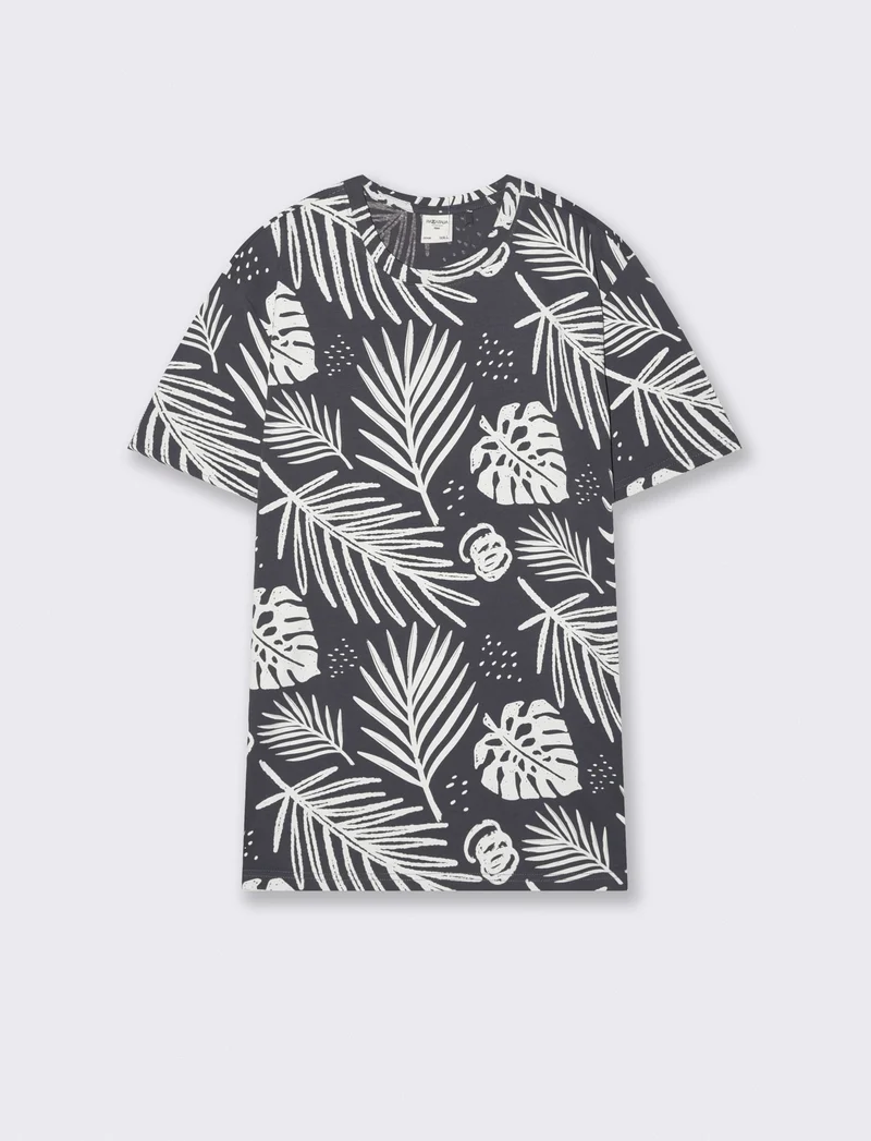 T-shirt cotone floreale all over - Avion
