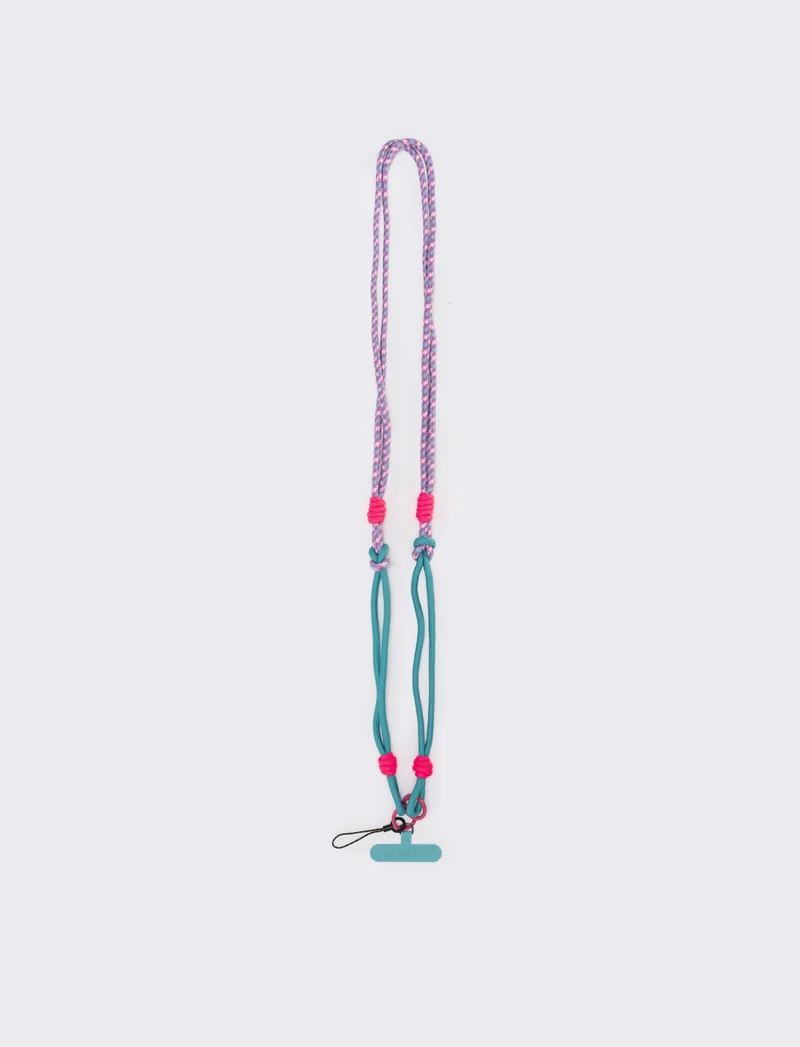 Laccio portacellulare con cordoncino elegante - Verde acqua
