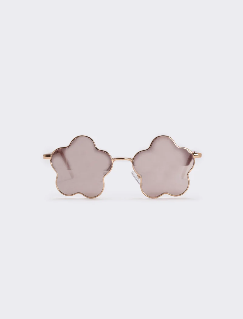 Occhiali da sole a forma di margherita - Oro rosa