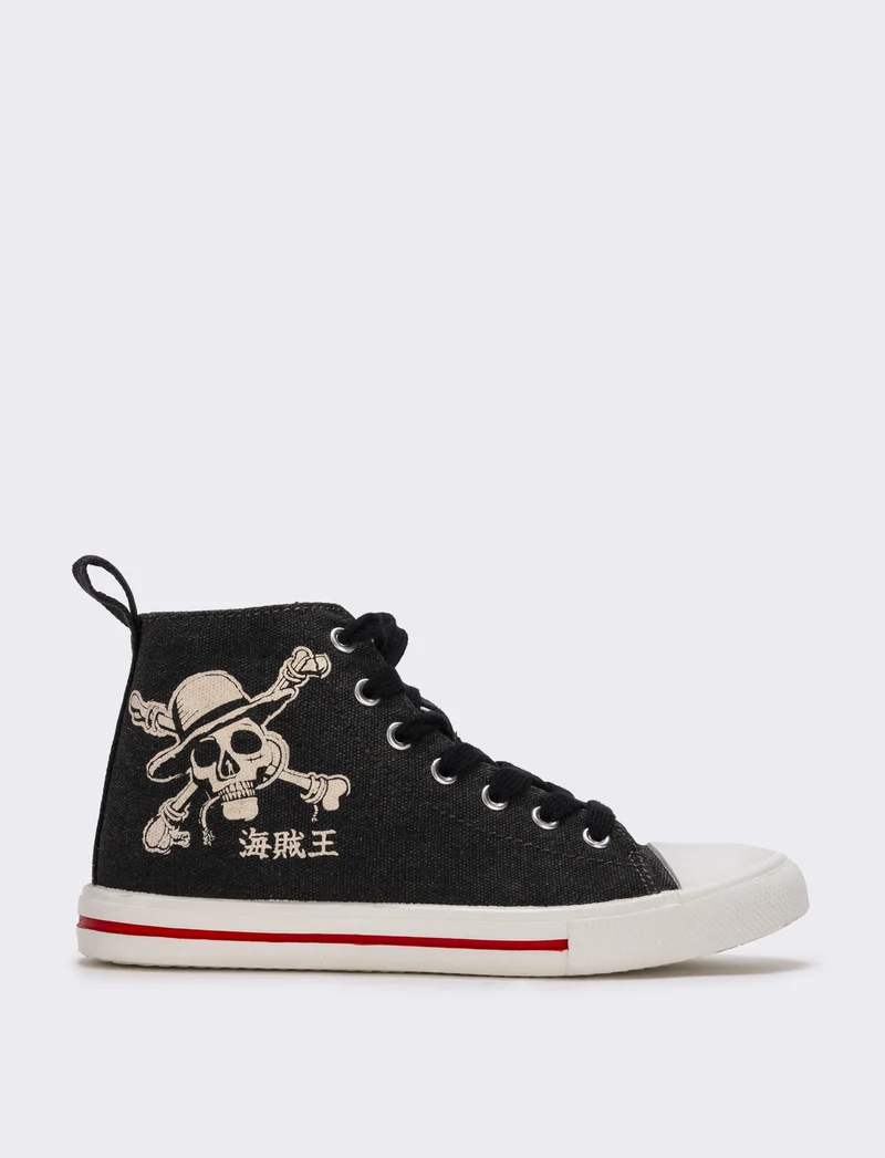 Sneakers One Piece© collo alto bambino - Nero