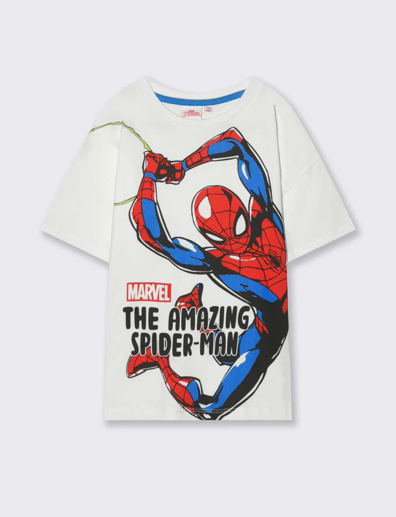 T-shirt Spider Man per giovani fan Marvel - Bianco