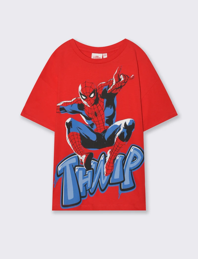 T-shirt Spider Man per giovani fan Marvel - Rosso