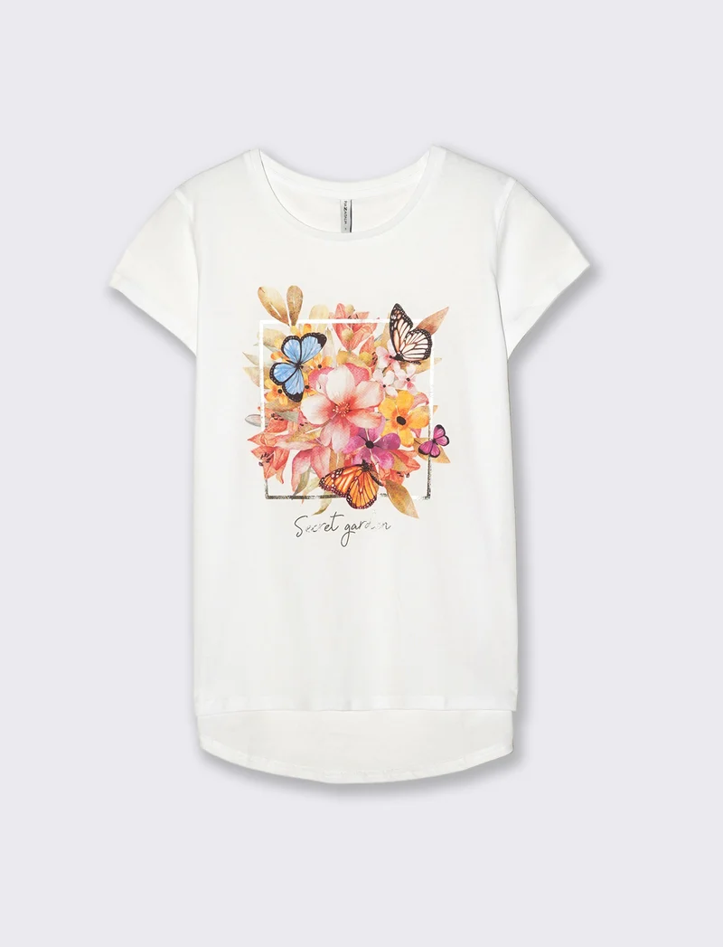 T-Shirt Manica Corta con Stampa - var 1