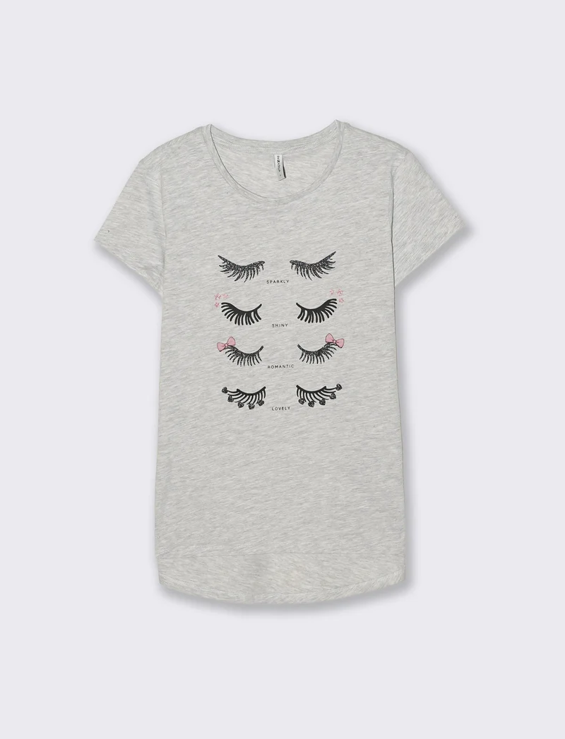 T-Shirt Manica Corta con Stampa Petto - var 3