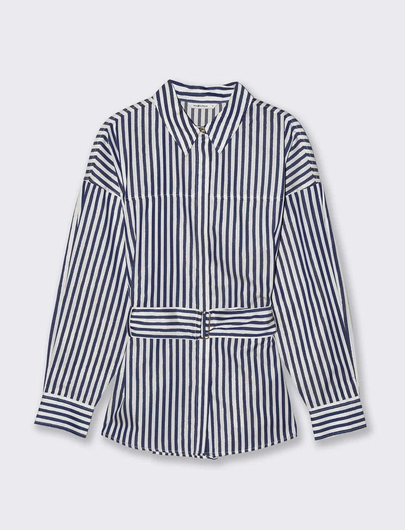 Camicia Manica Lunga con Cintura - var 1