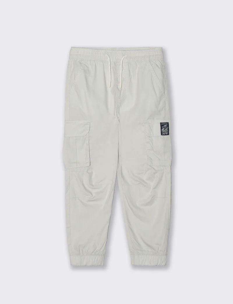 Pantalone cargo in cotone morbido e comodo - Grigio ghiaccio