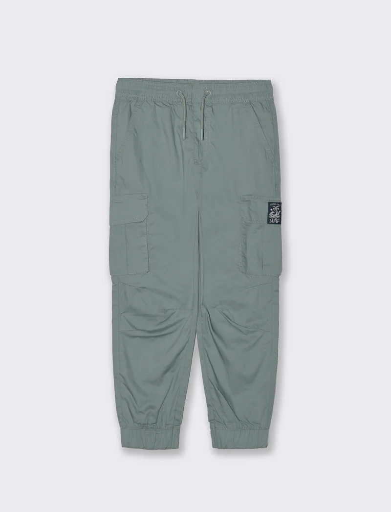 Pantalone cargo in cotone morbido e comodo - Verde salvia