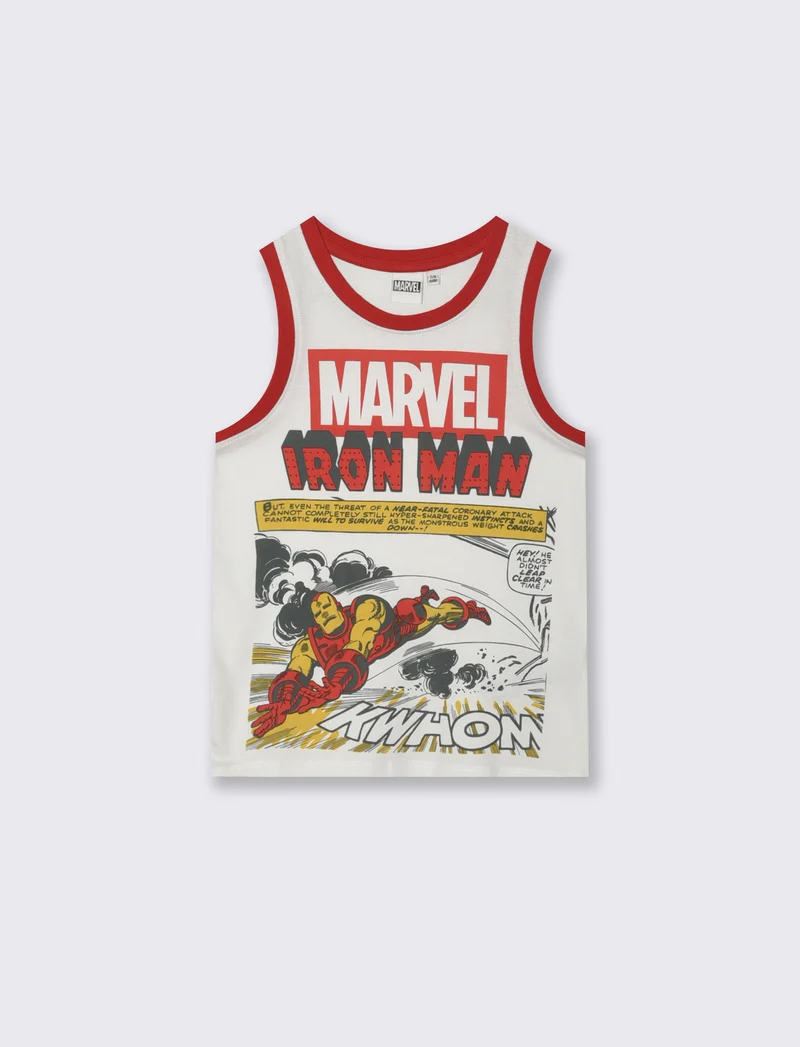 Canotta Marvel per bambini versatile e divertente - Rosso