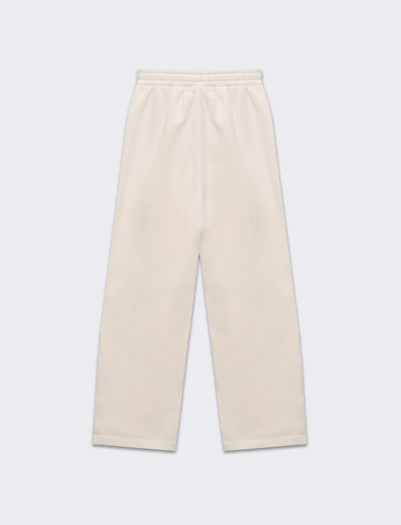 Jogger basico flare da donna - Avorio