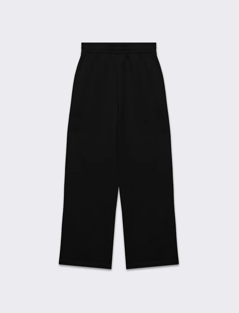 Jogger basico flare da donna - Nero
