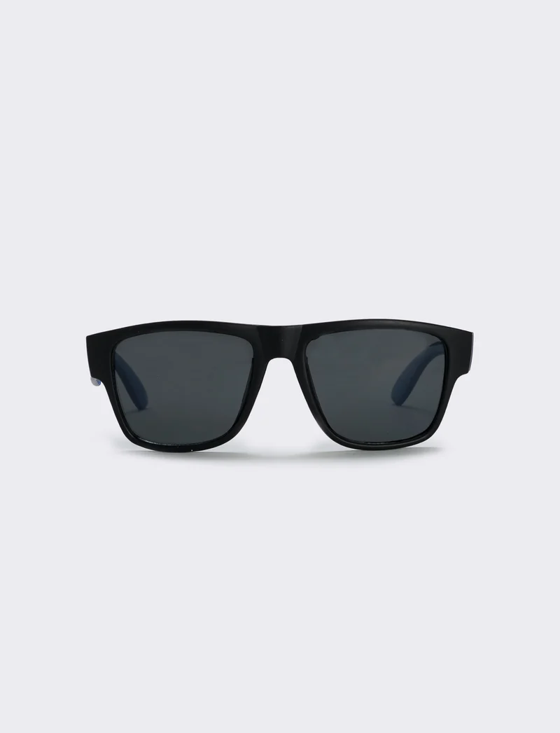 Occhiali da sole squadrati trasparenti - Blu navy