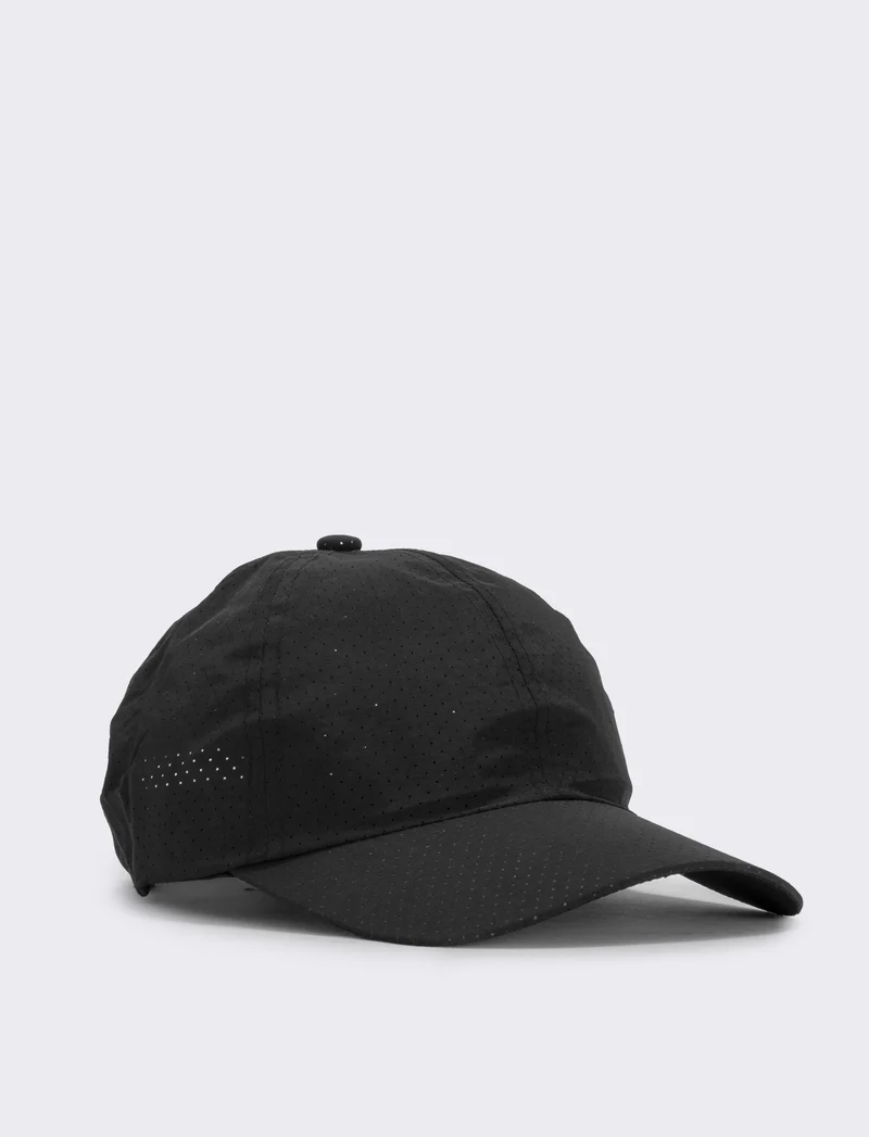 Cappello uomo baseball in tessuto tecnico - Nero