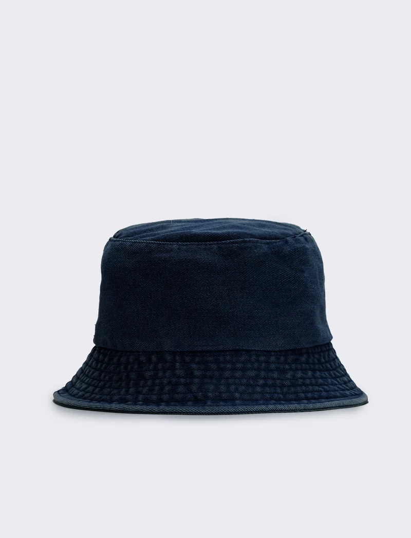 Cappello pescatore in denim - Blu