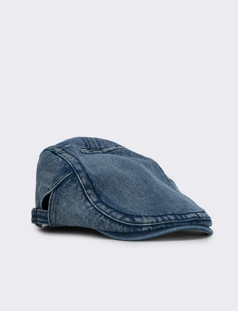 Cappello coppola denim per uomo - Blu