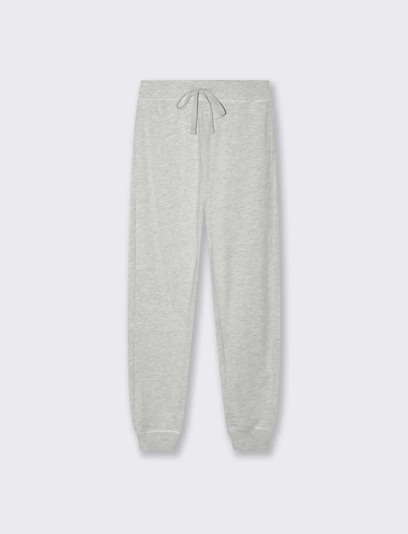 Jogger basico con elastico e culisse - Grigio