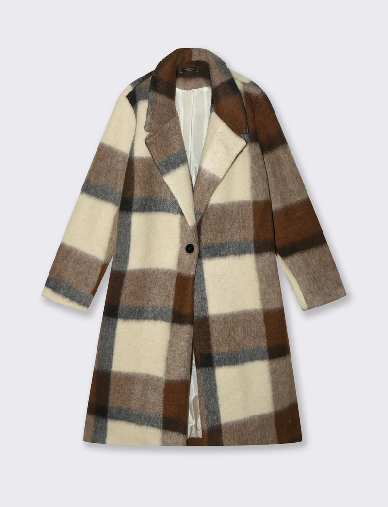 Cappotto quadro fit over - Moro