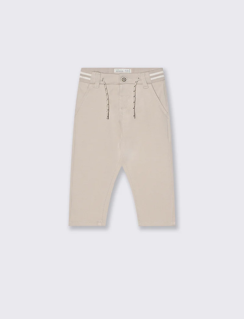 Pantaloni eleganti in tessuto piquet - Beige
