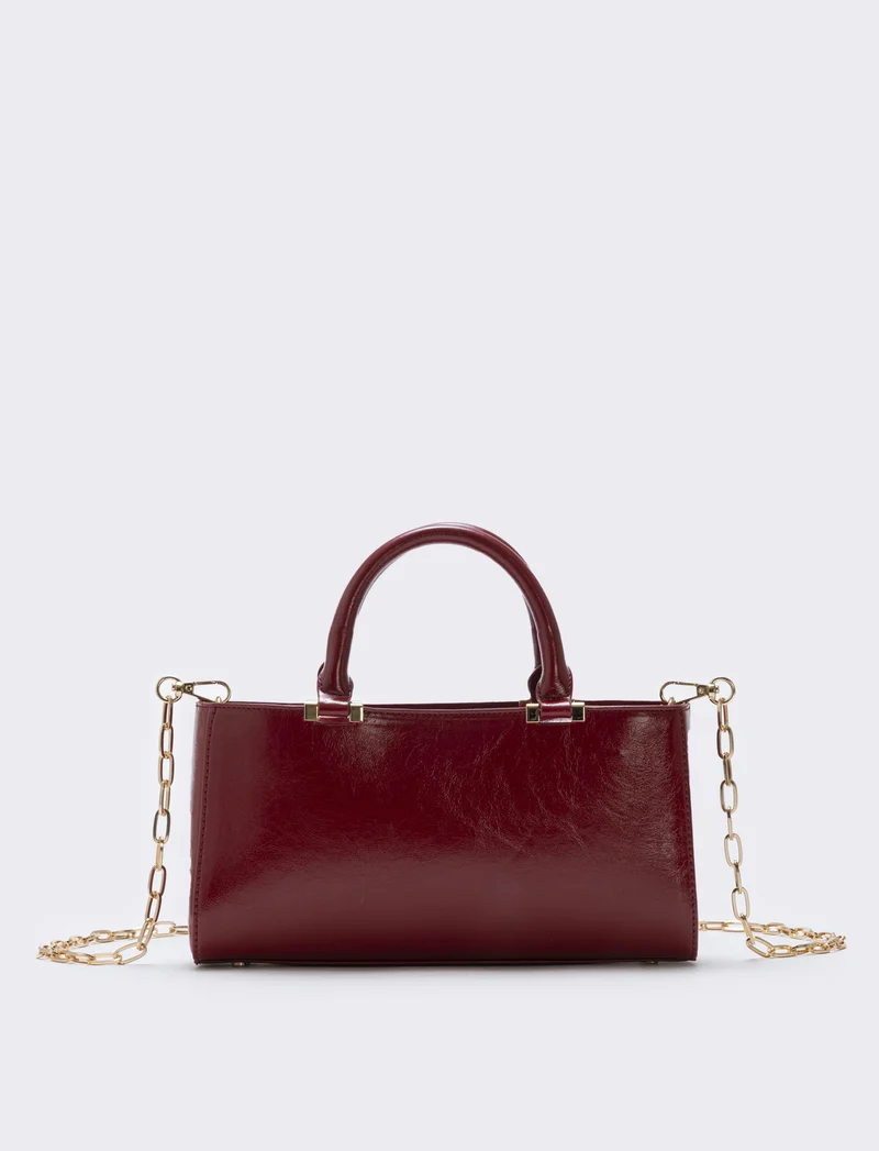 Bauletto rigido rettangolare lucido - Rosso
