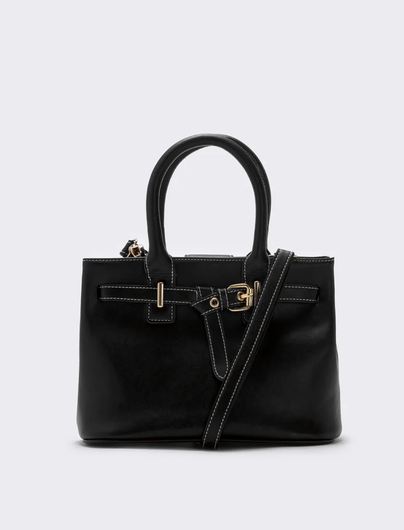 Borsa a mano con fibbia elegante e pratica - Nero