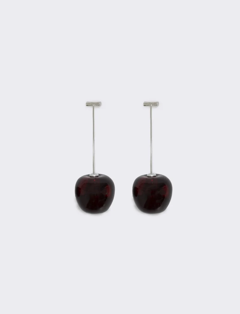 Orecchini piercing amarena - Viola