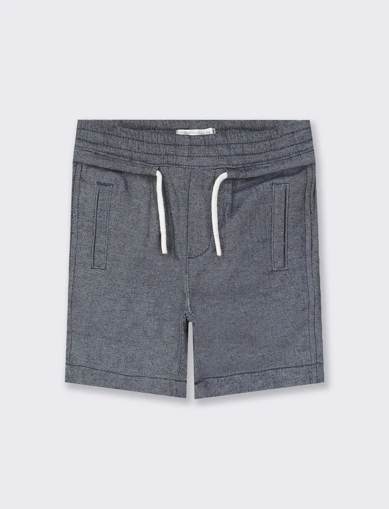 Bermuda effetto denim da neonato - Blu