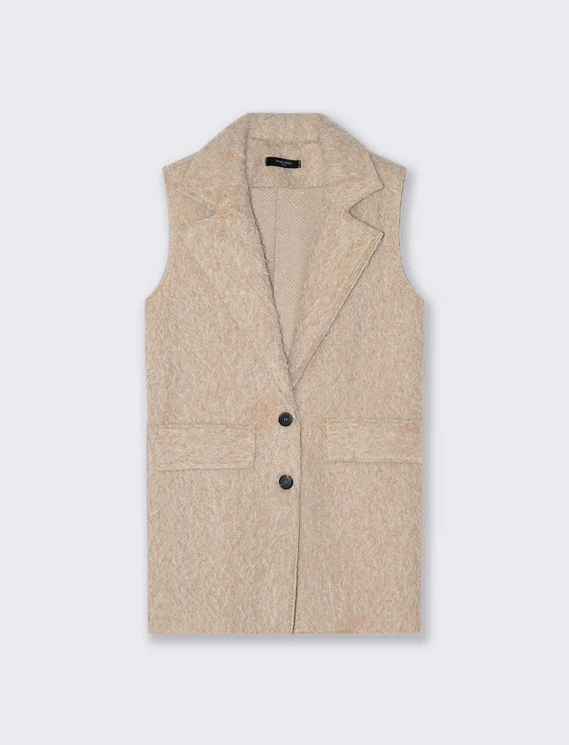 giacca smanicata - Beige