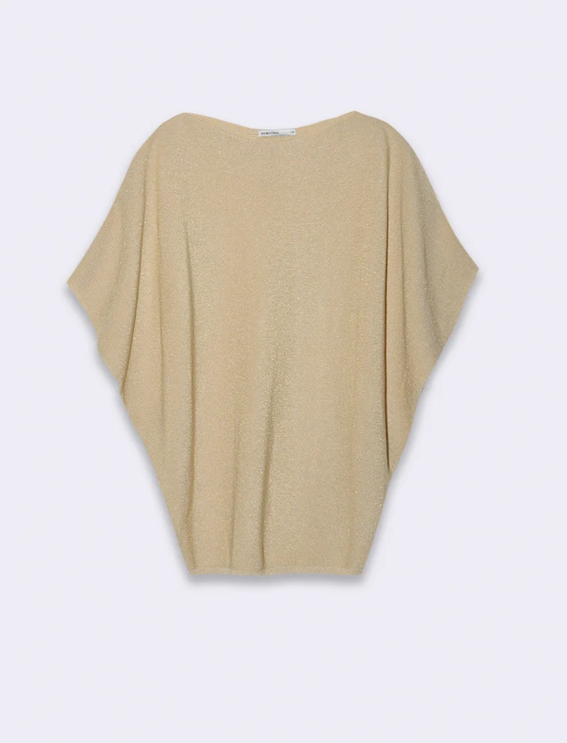 Maglia scollo a barca da donna - Beige