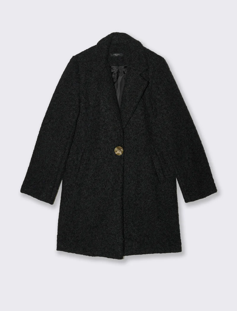 CAPPOTTO MONOPETTO - Nero