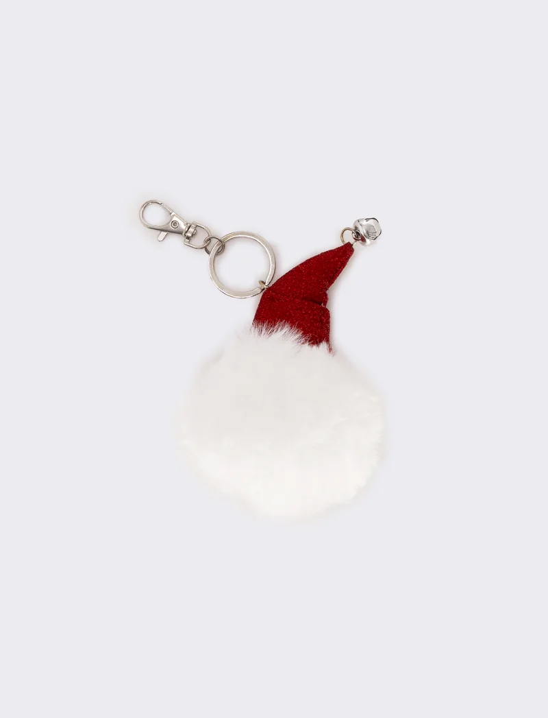 Portachiavi pelliccia expo natale 25 - Rosso