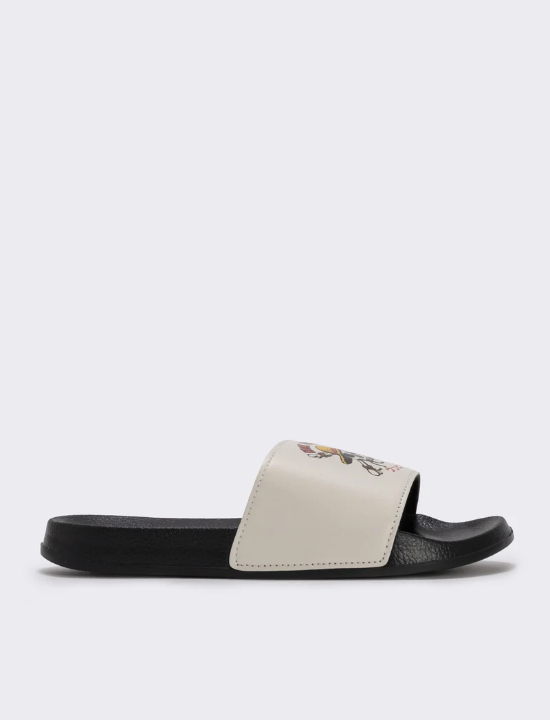 Ciabatta One Piece per bambini in poliuretano - Nero
