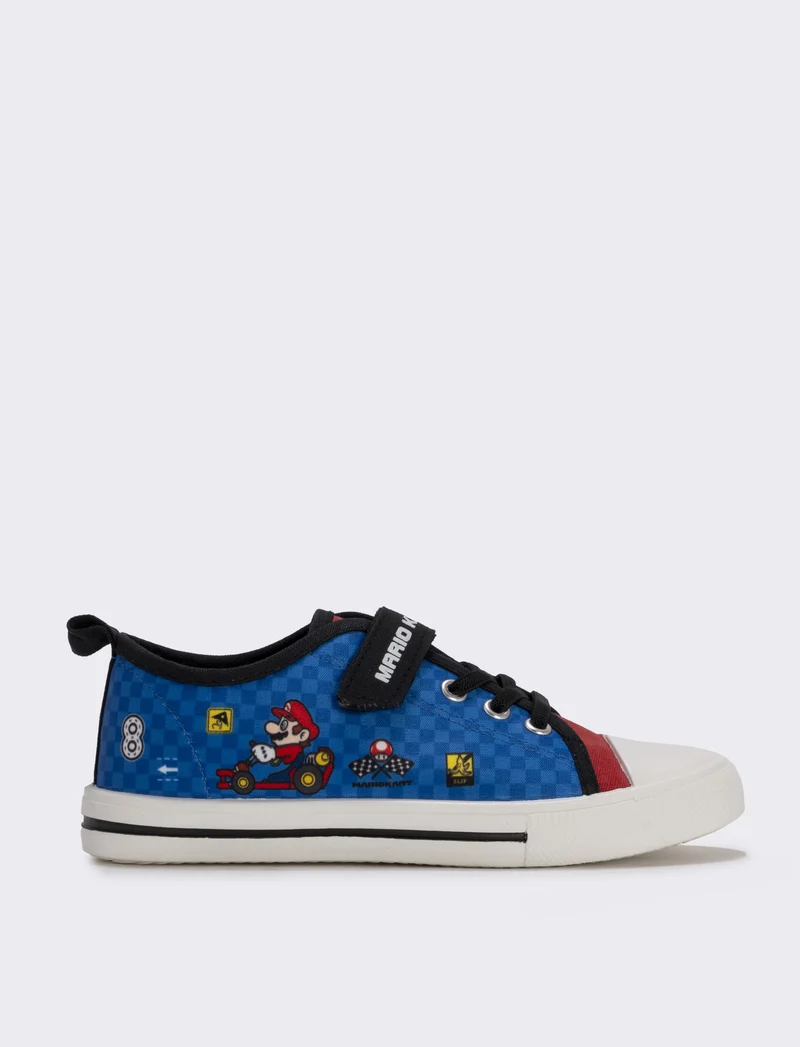 Sneakers Mario Bros© in canvas blu bambino - Blu