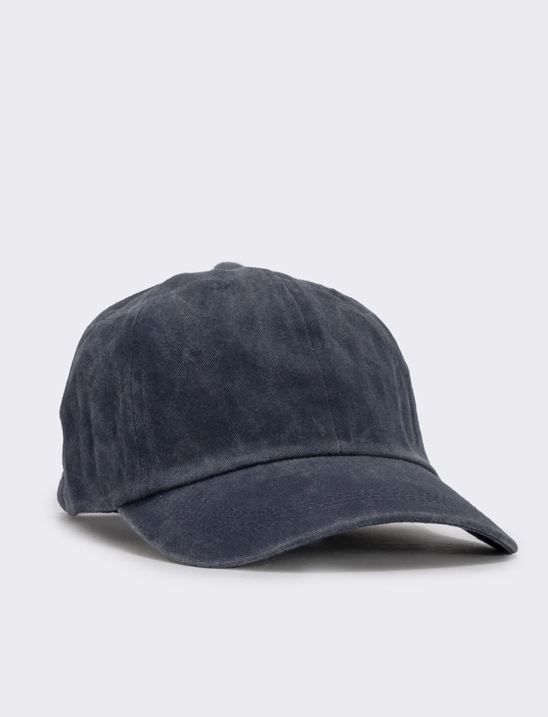 Cappello baseball uomo delavè - Blu