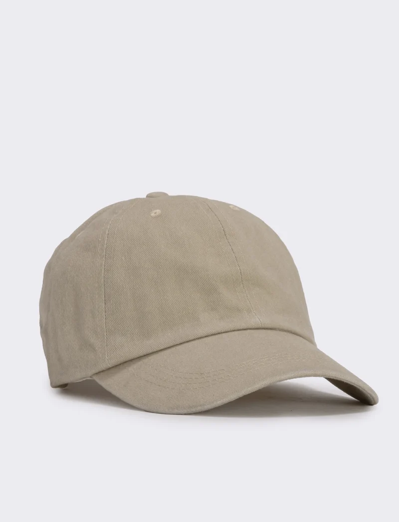Cappello baseball uomo delavè - Beige