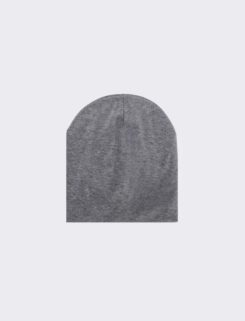 Cappello cuffia a righe - Grigio