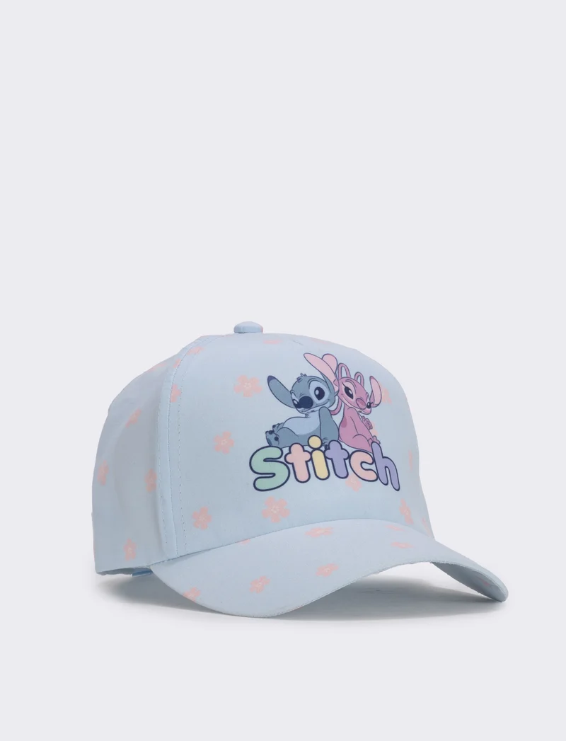 Cappello baseball stitch per bambina - Denim